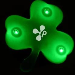 Flashing Shamrock Pin