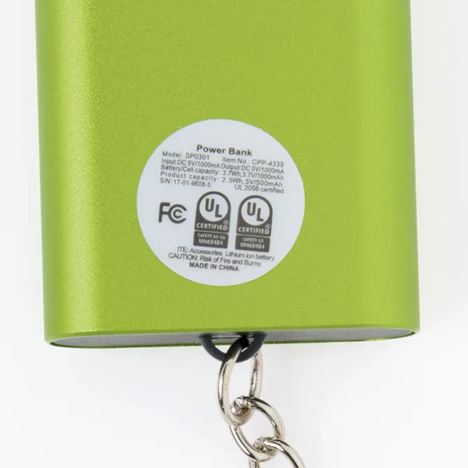 Flash Power Bank Keychain - 1000 mAh - 24 hr