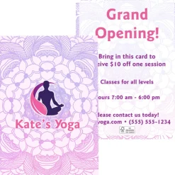 Flat Printed Card - 5 inches x 7 inches