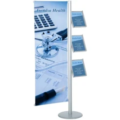 Flex Banner - Single Banner with Literature Rack