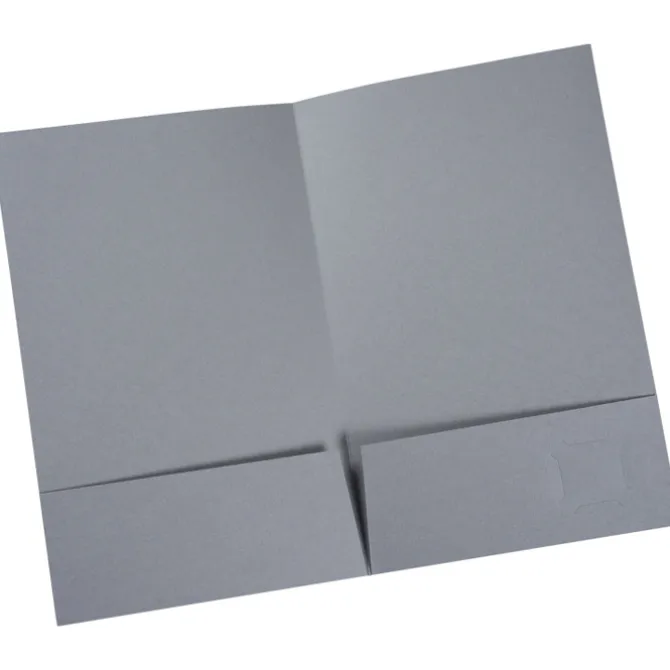 Foil Stamped Legal Pocket Folder - Linen