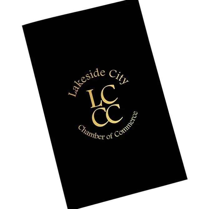 Foil Stamped Legal Pocket Folder - Linen