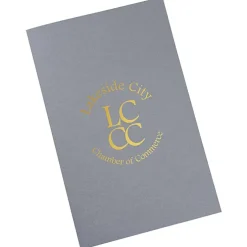 Foil Stamped Legal Pocket Folder - Linen
