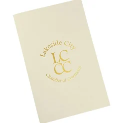 Foil Stamped Legal Pocket Folder - Linen