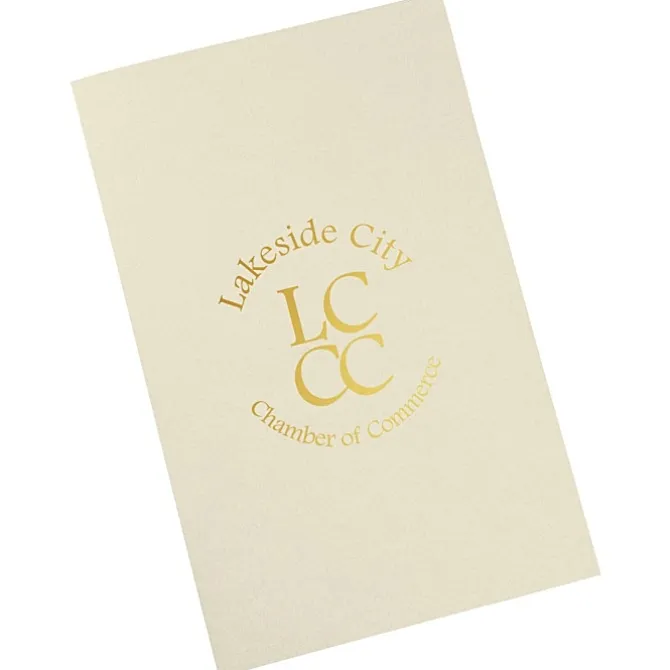 Foil Stamped Legal Pocket Folder - Linen
