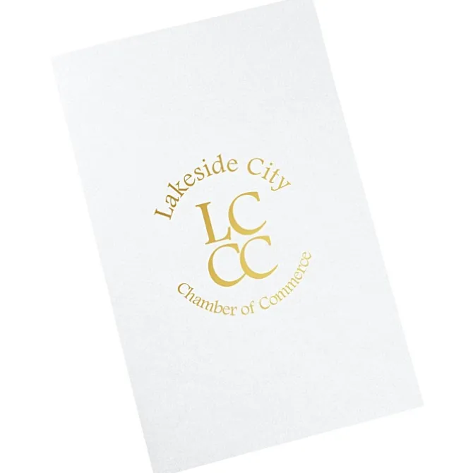 Foil Stamped Legal Pocket Folder - Linen