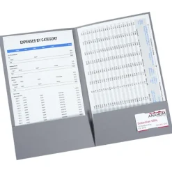 Foil Stamped Legal Pocket Folder - Linen
