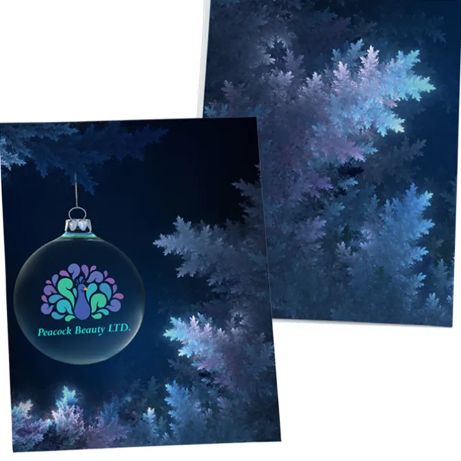 Folded Printed Card - 5 1/2 inches x 4 1/4 inches