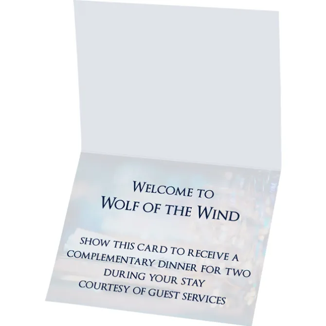 Folded Printed Card - 5 1/2 inches x 4 1/4 inches