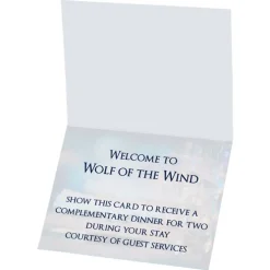 Folded Printed Card - 5 1/2 inches x 4 1/4 inches - 24 hr