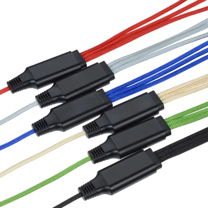 3-foot Metallic Charging Cable - Light-Up Logo