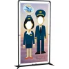 FrameWorx Banner Stand - 54 inches - Two Faces Cut Out