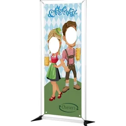 FrameWorx Banner Stand - Two Faces Cut Out