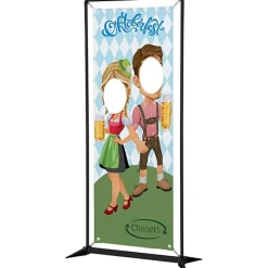FrameWorx Banner Stand - Two Faces Cut Out