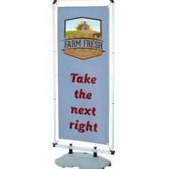 FrameWorx Outdoor Flex Banner Stand - Two Sided