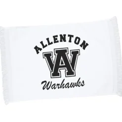 Fringed Velour Spirit Towel - 11 inches x 18 inches - White