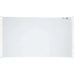 Fringe Terry Velour Beach Towel - White