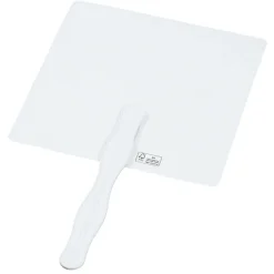 Full Color Hand Fan with Plastic Handle - Square