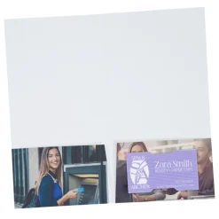 Full Color Paper Two-Pocket Mini Folder - 9 1/2 inches x 5 inches