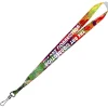 Full Color Ribbon Lanyard - 7/8 inch - 34 inches - Metal Swivel Snap Hook
