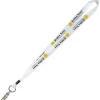 Full Color Ribbon Lanyard - 7/8 inch - 36 inches - Snap with Metal Bulldog Clip