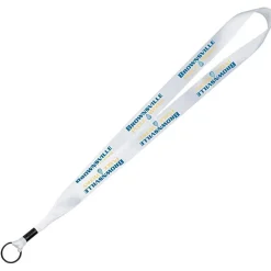 Full Color Ribbon Lanyard - 7/8 inch - 36 inches - Metal Split Ring