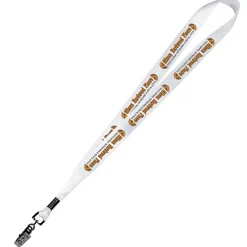 Full Color Ribbon Lanyard - 7/8 inch - 32 inches - Metal Bulldog Clip
