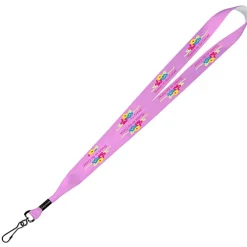Full Color Ribbon Lanyard - 7/8 inch - 36 inches - Metal Swivel Snap Hook