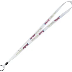 Full Color Ribbon Lanyard - 5/8 inches - 36 inches - Metal Split Ring
