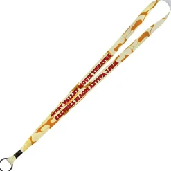 Full Color Ribbon Lanyard - 5/8 inches - 34 inches - Metal Split Ring
