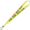 Full Color Ribbon Lanyard - 7/8 inch - 34 inches - Metal Split Ring