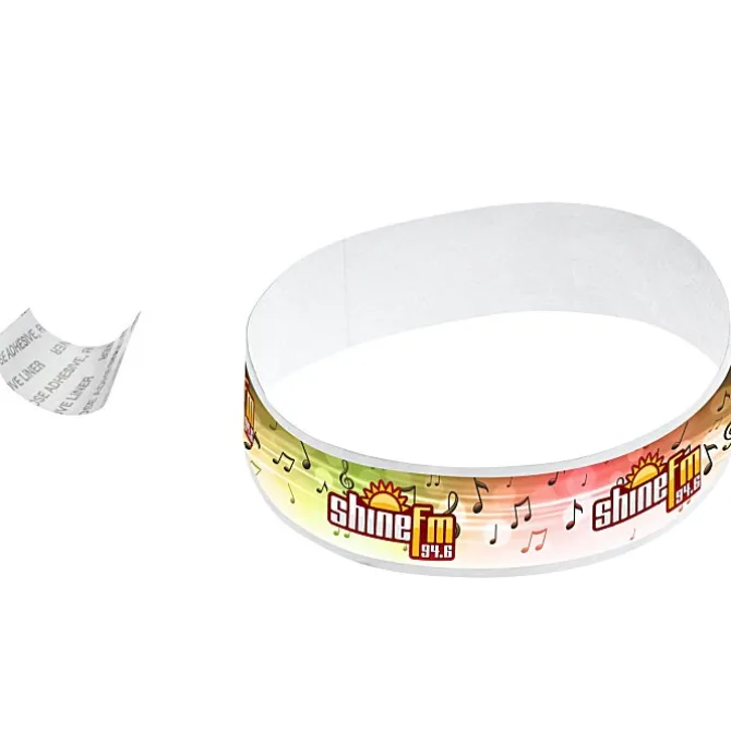 Full Color Tyvek Bracelet - 3/4 inches