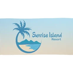 Full Color Waffle Beach Towel