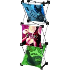 Geometric Junior Pop-Up Tabletop Display - 3-Panel