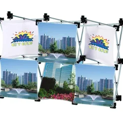 Geometric Junior Pop-Up Tabletop Display - 6-Panel