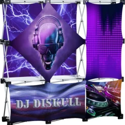 Geometric Junior Pop-Up Tabletop Display - 5-Panel Kit