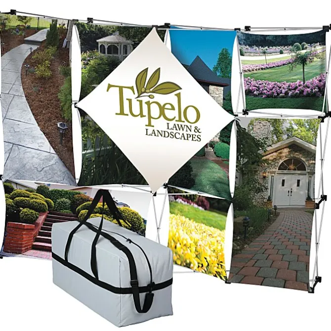 10' Geometric Pop-Up Display with Soft Carrying Case