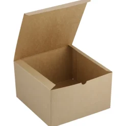 Gift Box - 10 inches x 10 inches x 6 inches - Natural Kraft