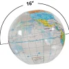 Globe Beach Ball - Clear - 16 inches