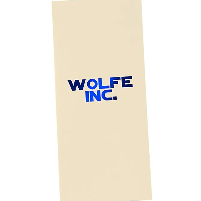 Gloss Paper Two-Pocket Mini Folder - 9 inches x 4 inches