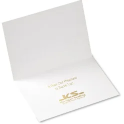 Gold Foil Thank You Greeting Card