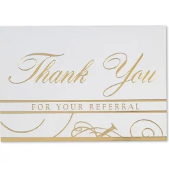 Gold Foil Thank You Greeting Card