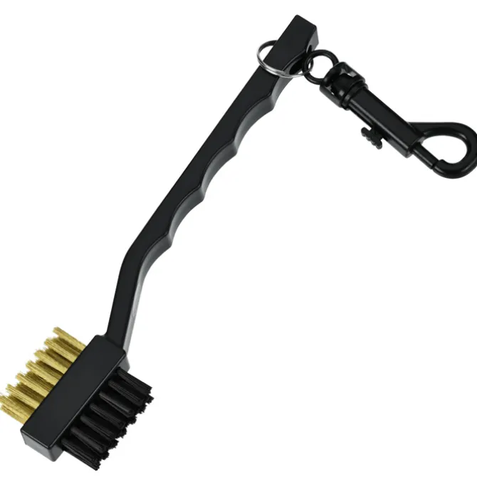 Golf Brush with Dual Bristles & Clip