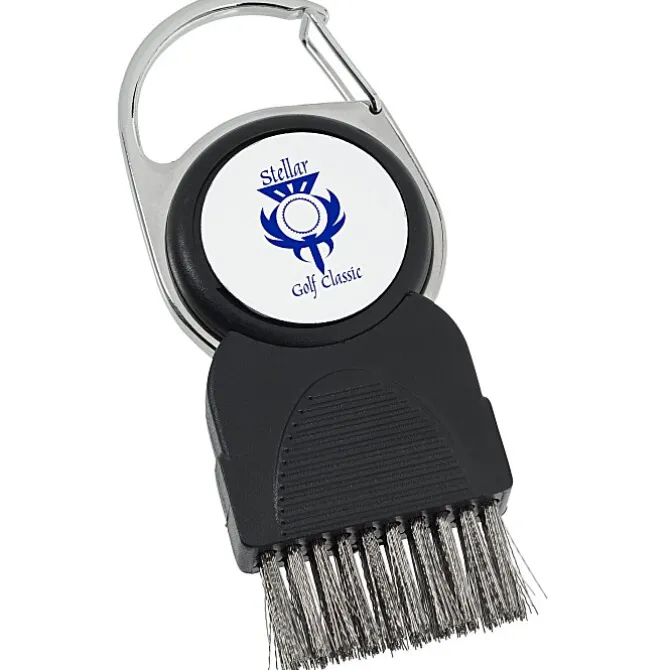 Golf Club Brush with Ball Marker