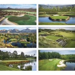 Golf Landscapes Calendar with 2-Month View