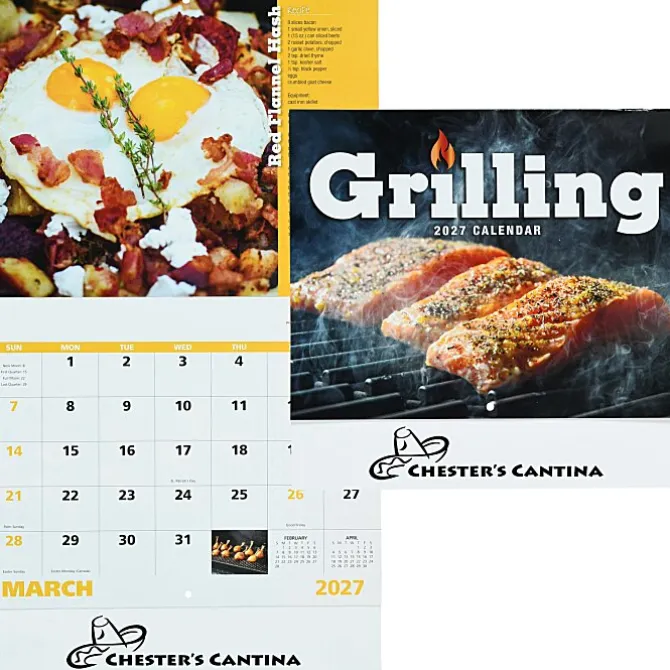 Grilling Wall Calendar - Stapled
