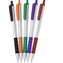 Grip Click Pen - Silver