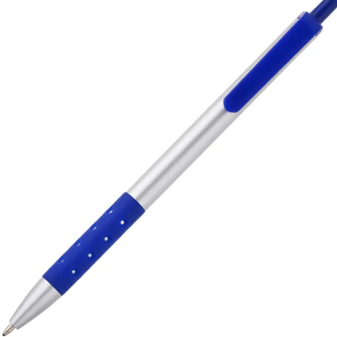 Grip Click Pen - Silver