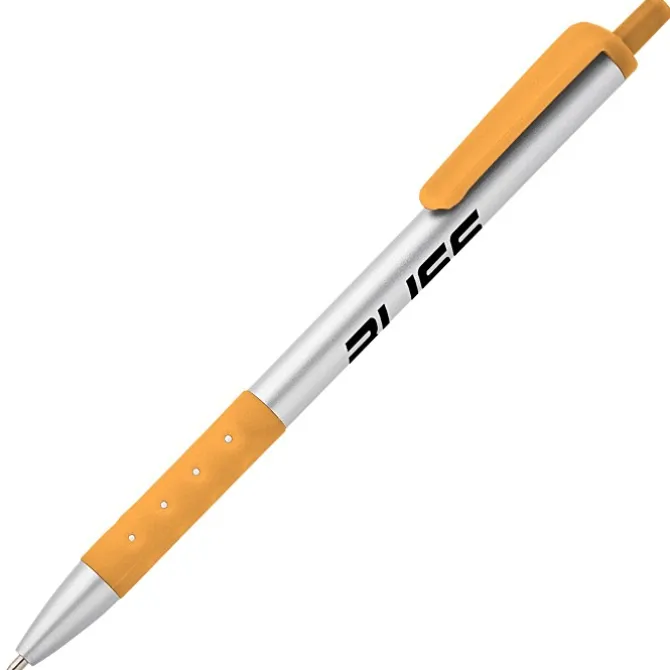 Grip Click Pen - Silver