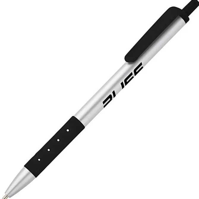 Grip Click Pen - Silver
